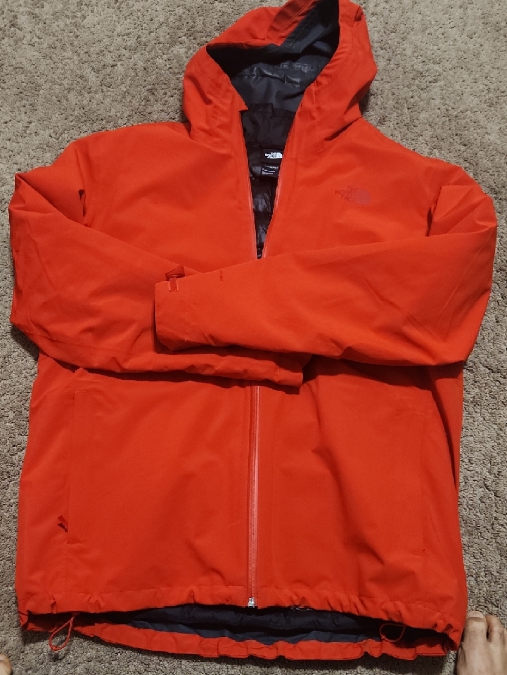 The North Face Red and Black Thermoball Eco Jacket - Men's